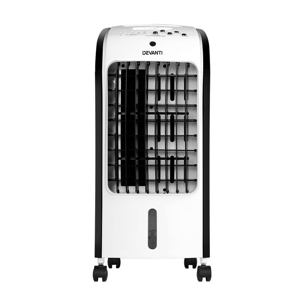 Devanti Evaporative Air Cooler Conditioner Portable 4L Cooling Fan Humidifier Deals499