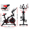 Spin Exercise Bike Flywheel Fitness Commercial Home Workout Gym Machine Bonus Phone Holder Black Deals499