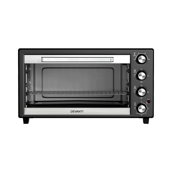 Devanti Electric Convection Oven Bake Benchtop Rotisserie Grill 45L Deals499