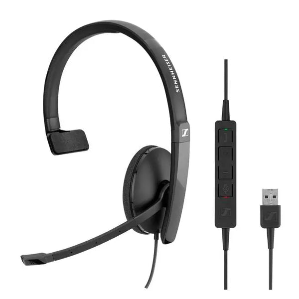 EPOS l Sennheiser  ADAPT SC130 USB Wired monaural USB headset. Skype for Business certified and UC optimized. SENNHEISER