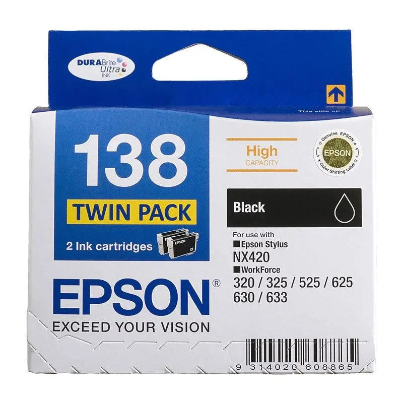 EPSON 138 Black Twin Pack EPSON
