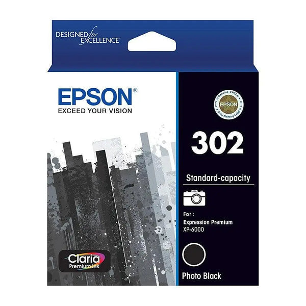 EPSON 302 Photo Black Ink Cartridge EPSON