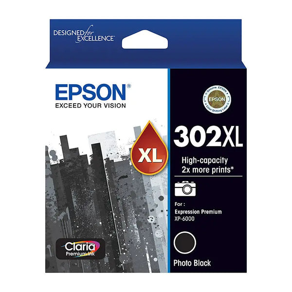 EPSON 302XL Photo Black Ink Cartridge EPSON