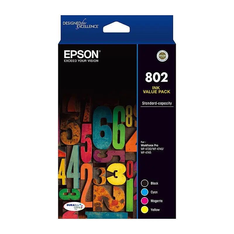 EPSON 802 CMYK Colour Pack EPSON