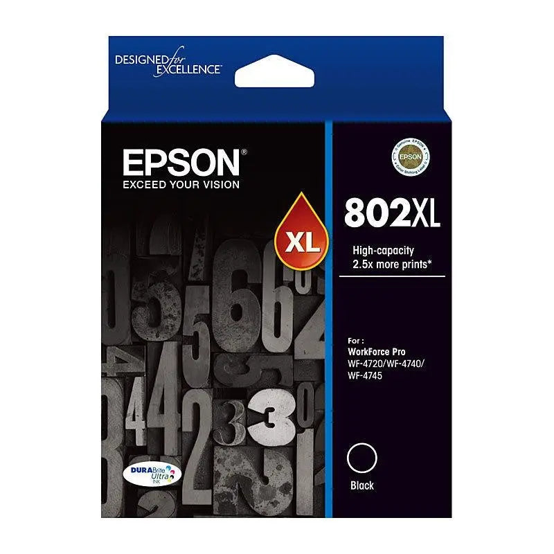 EPSON 802XL Black Ink Cartridge EPSON