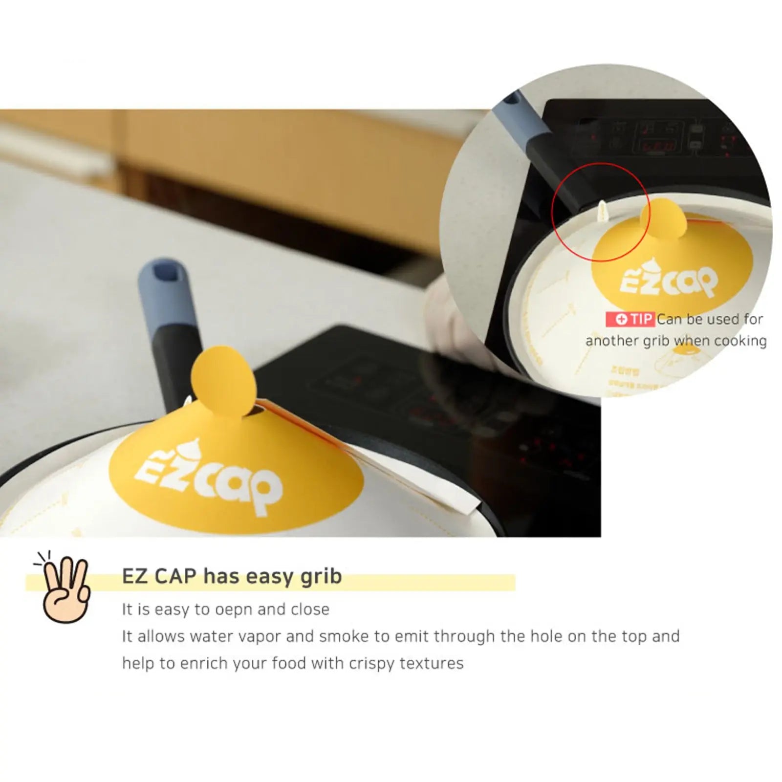 EZ Cap 100X Paper Lid for Frypan Disposable Cooking Pan Cap Deals499