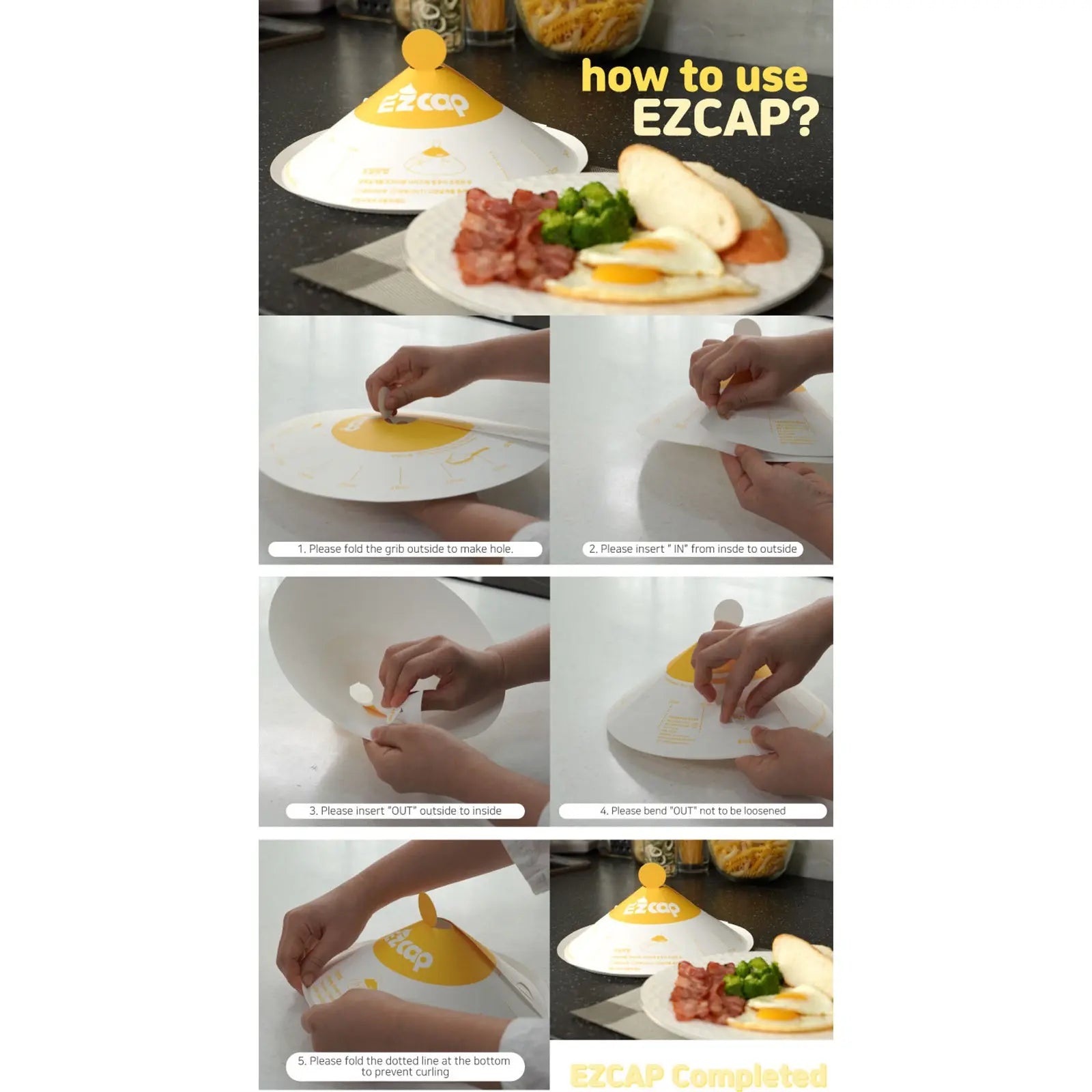 EZ Cap 100X Paper Lid for Frypan Disposable Cooking Pan Cap Deals499