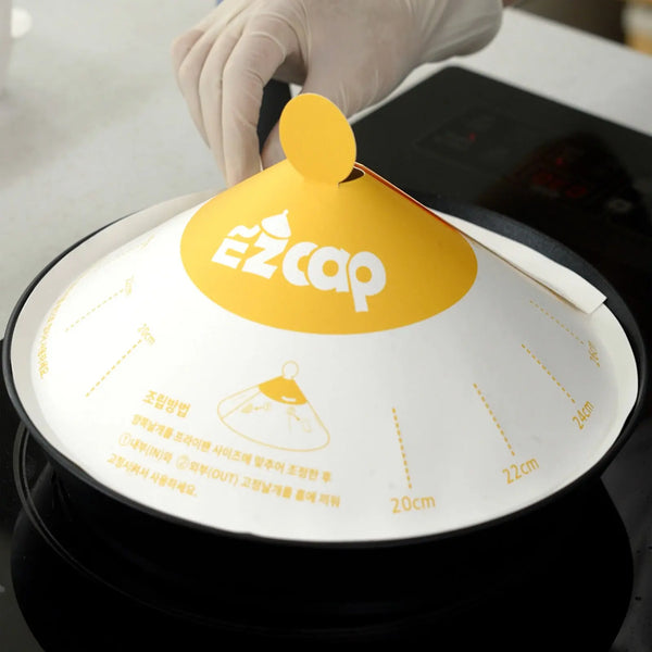 EZ Cap 200X Paper Lid for Frypan Disposable Cooking Pan Cap Deals499