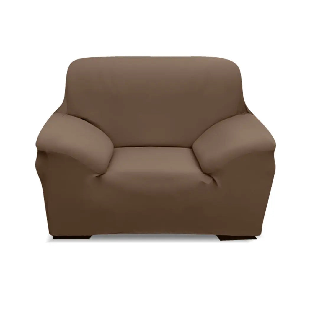 Easy Fit Stretch Couch Sofa Slipcovers Protectors Covers 1 Seater Taupe Deals499