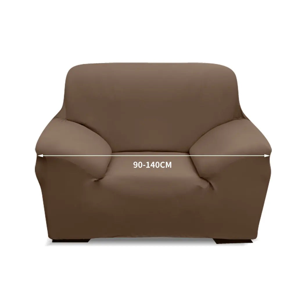 Easy Fit Stretch Couch Sofa Slipcovers Protectors Covers 1 Seater Taupe Deals499
