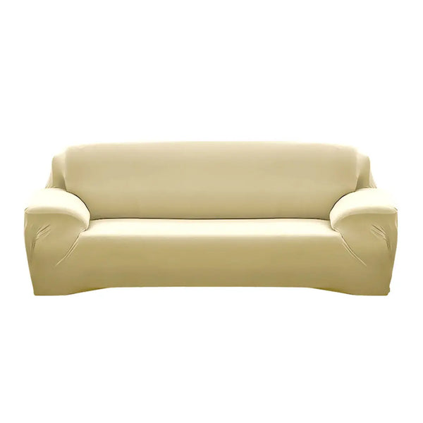 Easy Fit Stretch Couch Sofa Slipcovers Protectors Covers 3 Seater Cream Deals499