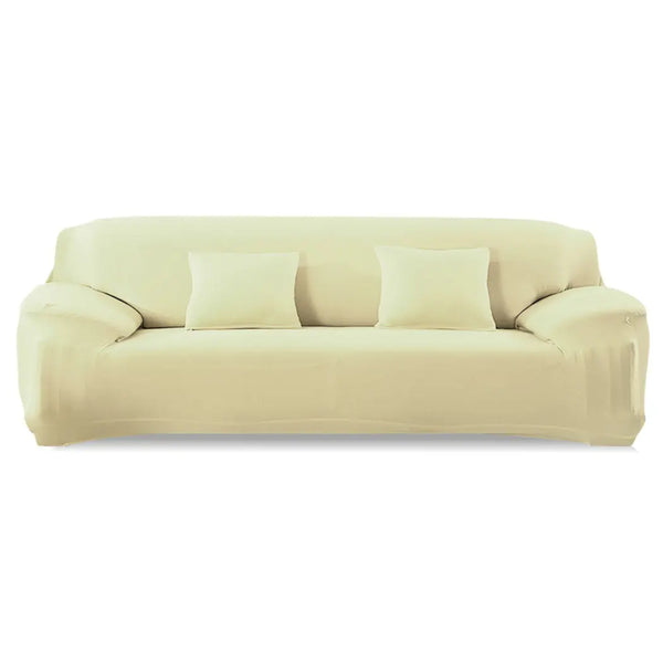 Easy Fit Stretch Couch Sofa Slipcovers Protectors Covers 3 Seater Cream Deals499