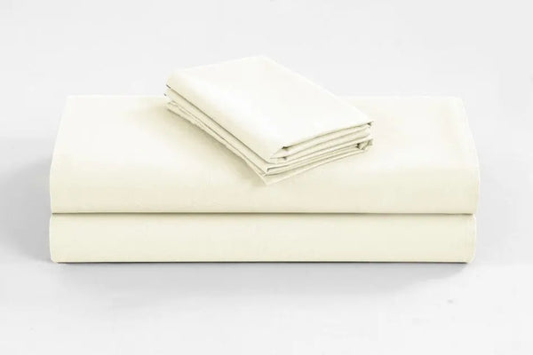 Elan Linen 1200TC Organic Cotton Cream Single Sheet Set Deals499