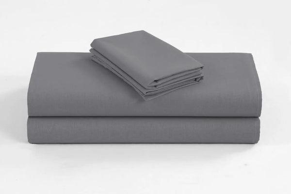Elan Linen 1200TC Organic Cotton Single Grey Bed Sheet Set Deals499