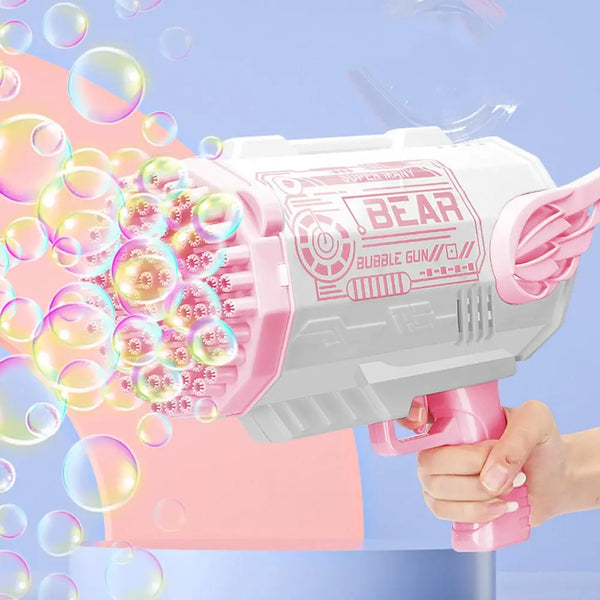 Electric Bubble Gun Machine Soap Bubbles Kids Adults Summer Outdoor Playtime Toy Green Deals499