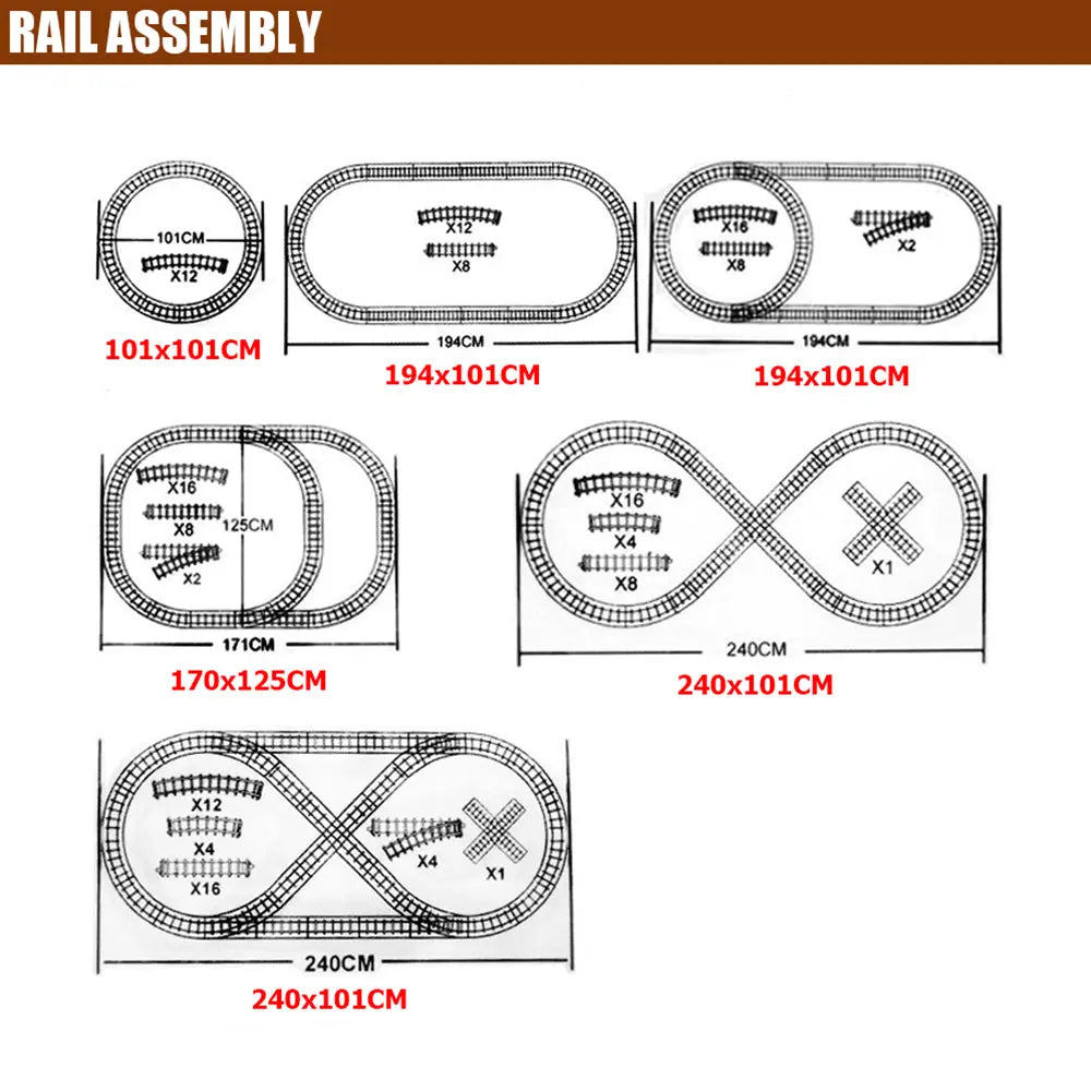 Electric Large Classic Train Set Rail Track Carriages Kids Vehicle Toy Gift Deals499