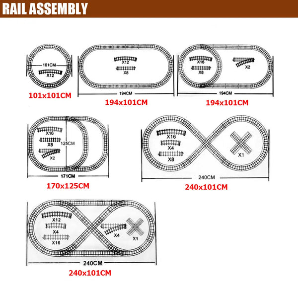 Electric Large Classic Train Set Rail Track Carriages Kids Vehicle Toy Gift Deals499