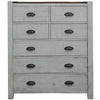 Erica Tallboy 7 Chest of Drawers Solid Acacia Timber Wood Cabinet Brown White Deals499