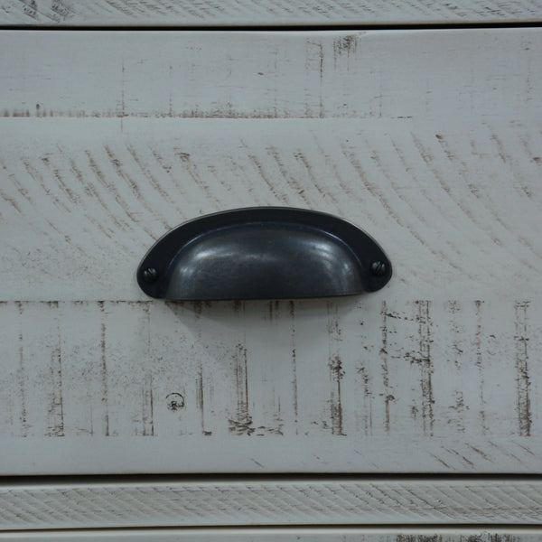 Erica Tallboy 7 Chest of Drawers Solid Acacia Timber Wood Cabinet Brown White Deals499