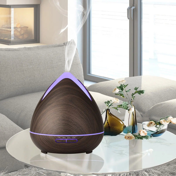 Essential Oils Ultrasonic Aromatherapy Diffuser Air Humidifier Purify 400ML - Dark Wood Deals499