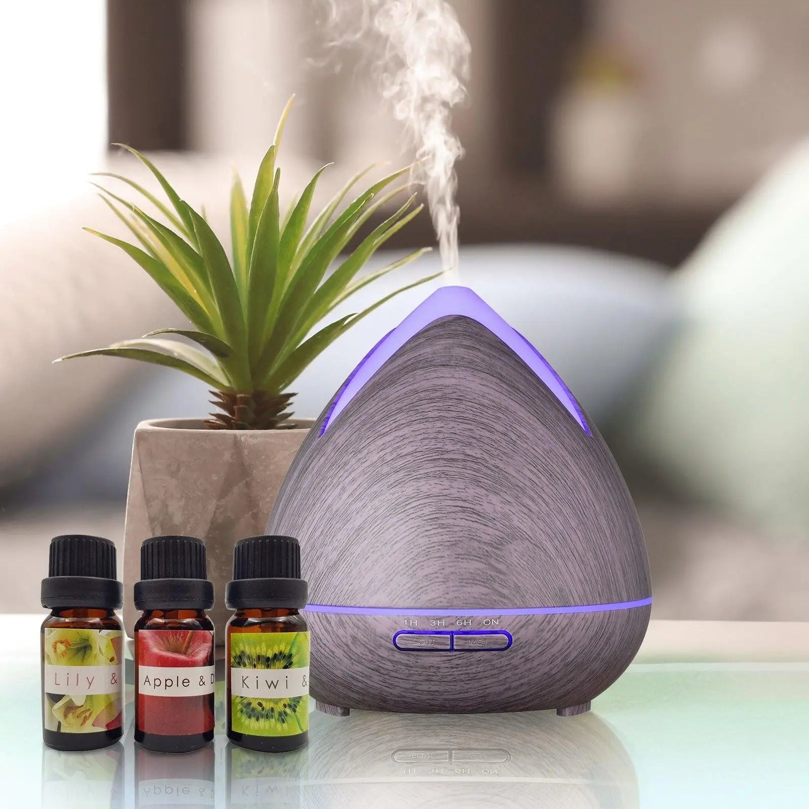 Essential Oils Ultrasonic Aromatherapy Diffuser Air Humidifier Purify 400ML  Violet Deals499