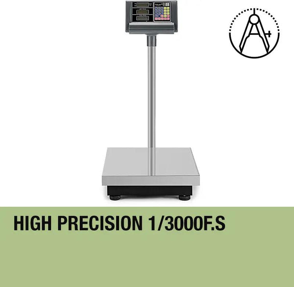 EuroChef Electronic Digital Platform Scale Shop Market Postal Scales Weight 150kg Deals499
