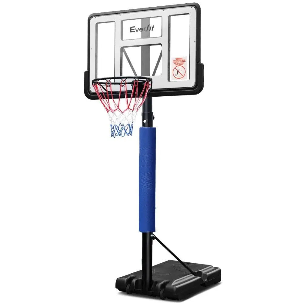 Everfit 3.05M Basketball Hoop Stand System Ring Portable Net Height Adjustable Blue Deals499