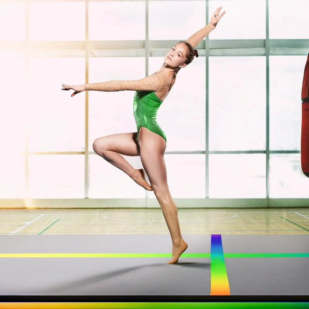 Everfit 4M Air Track Gymnastics Tumbling Exercise Mat Inflatable Mats 20CM Thick + Pump Deals499