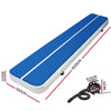 Everfit 6X1M Inflatable Air Track Mat 20CM Thick with Pump Tumbling Gymnastics Blue Deals499