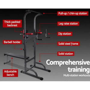 Everfit 9-IN-1 Power Tower Weight Bench Multi-Function Station Deals499