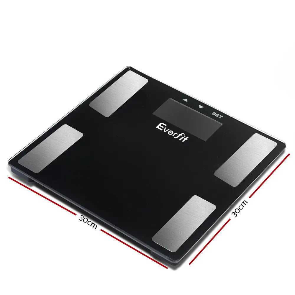 Everfit Bathroom Scales Digital Body Fat Scale 180KG Electronic Monitor BMI CAL Deals499