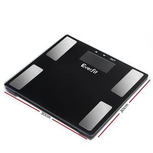 Everfit Bathroom Scales Digital Body Fat Scale 180KG Electronic Monitor BMI CAL Deals499