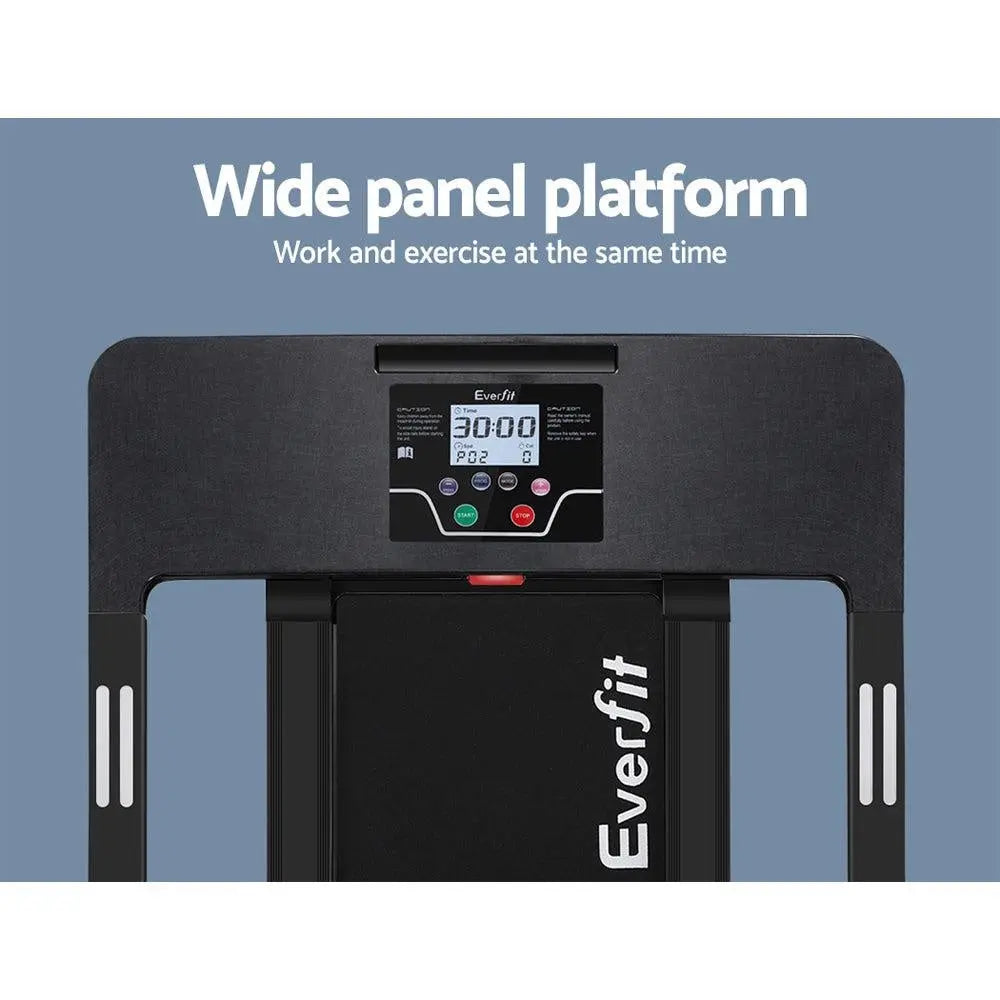 Everfit Electric Treadmill Home Gym Exercise Running Machine Fitness Equipment Compact Fully Foldable 420mm Belt Black Deals499