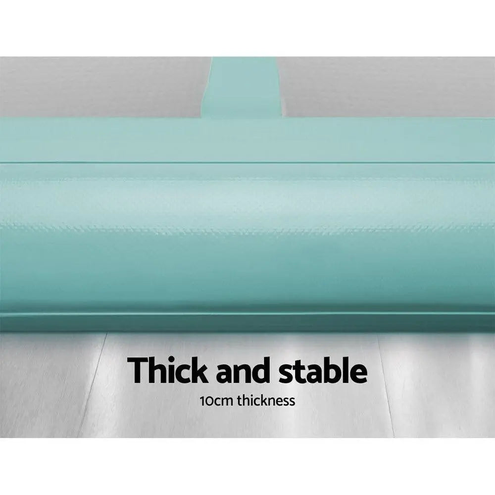 Everfit GoFun 4X1M Inflatable Air Track Mat Tumbling Floor Home Gymnastics Green Deals499