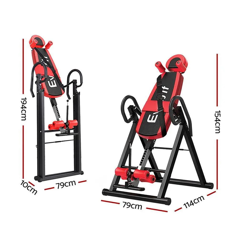 Everfit Inversion Table Gravity Stretcher Inverter Foldable Home Fitness Gym Deals499