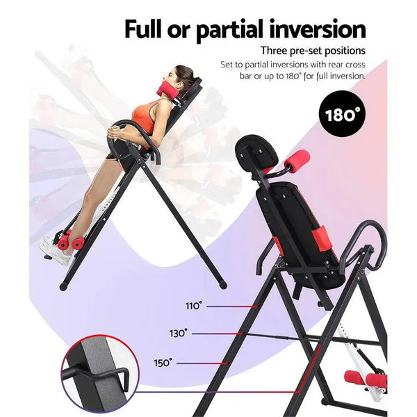 Everfit Inversion Table Gravity Stretcher Inverter Foldable Home Fitness Gym Deals499