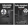 Everfit Multi Station Weight Bench Press Fitness Weights Equipment Incline Black Deals499