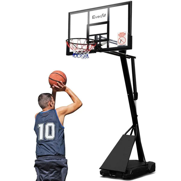 Everfit Pro Portable Basketball Stand System Ring Hoop Net Height Adjustable 3.05M Deals499