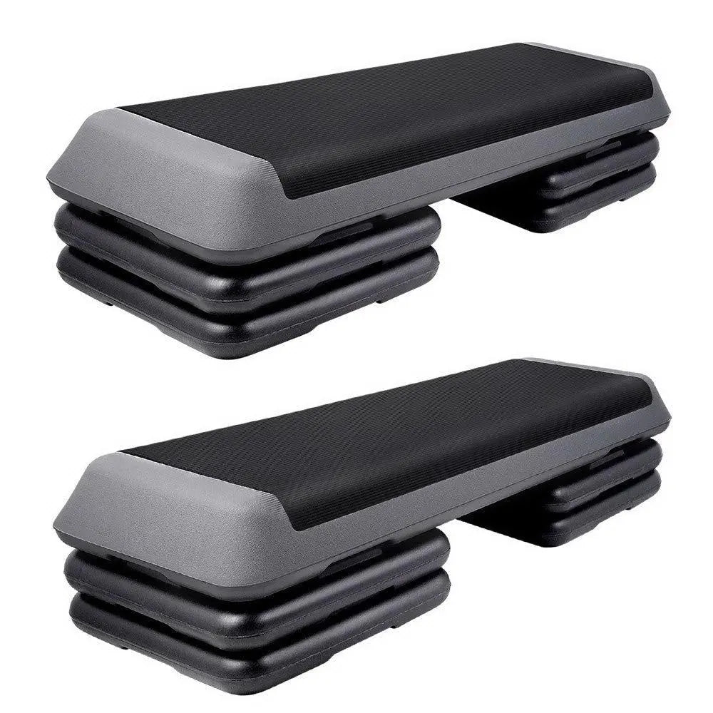 Everfit Set of 2 Aerobic Step Exercise Stepper Riser Steps Deals499