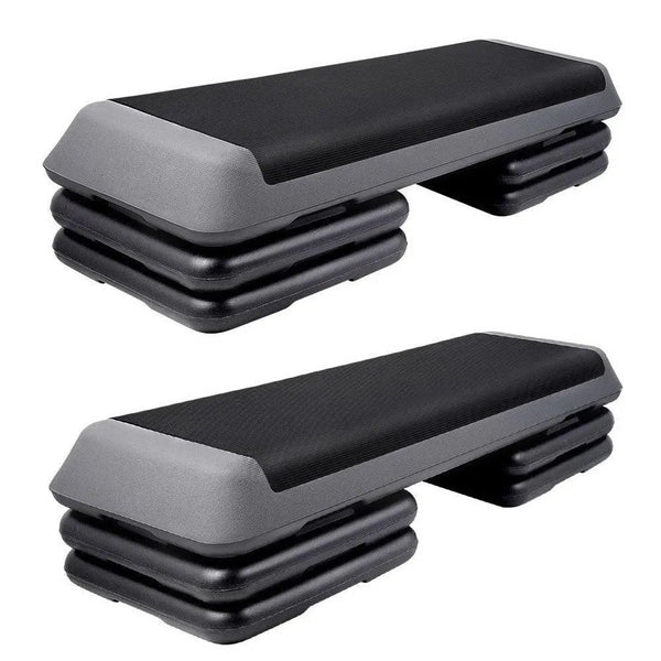 Everfit Set of 2 Aerobic Step Exercise Stepper Riser Steps Deals499