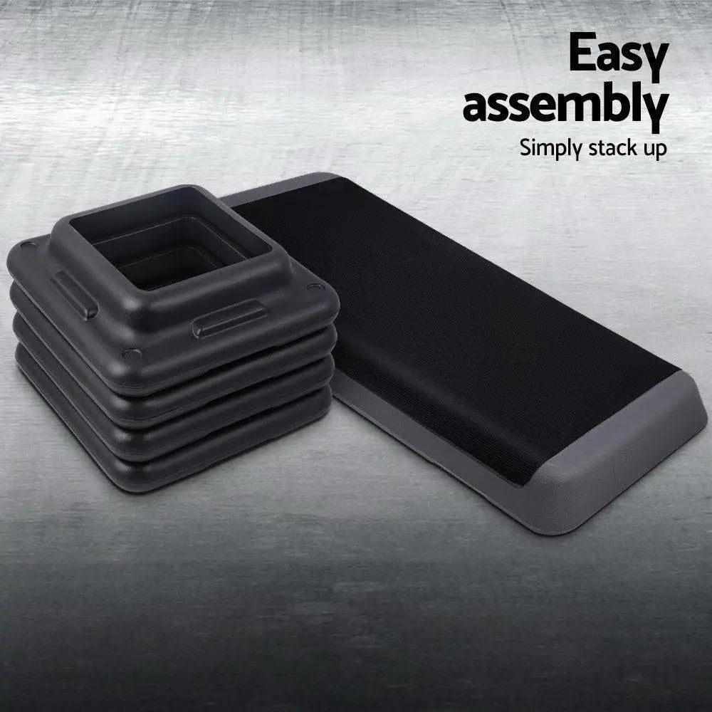 Everfit Set of 2 Aerobic Step Exercise Stepper Riser Steps Deals499