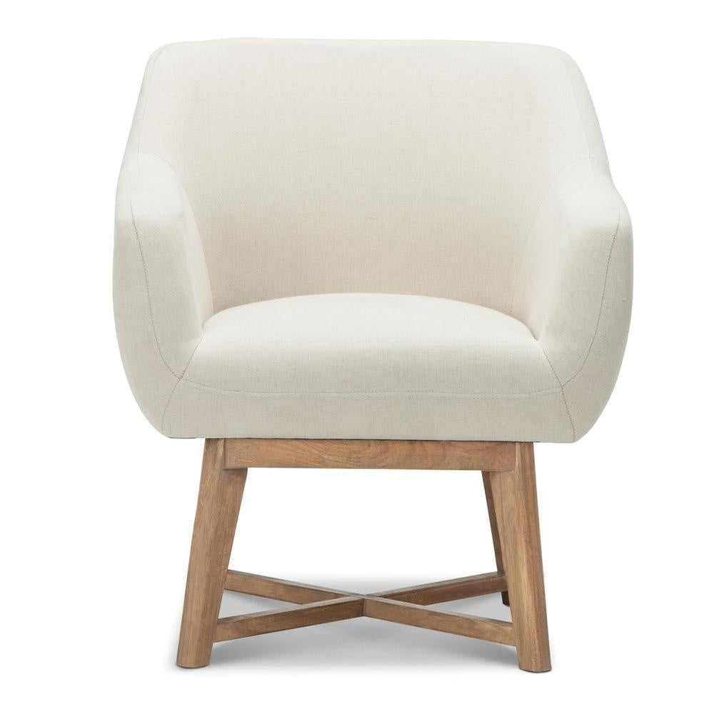 Artiss Fabric Tub Lounge Armchair - Beige Deals499