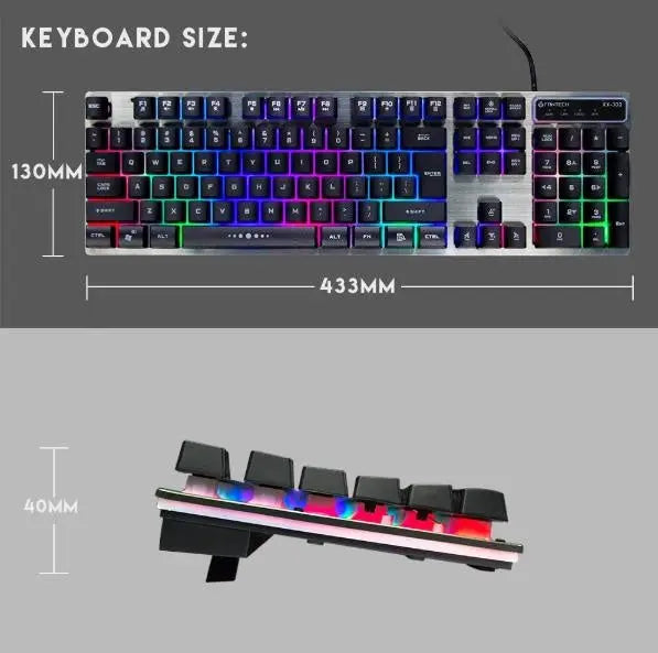 FANTECH KX-302 Major Gaming Keyboard and Mouse Combo Deals499