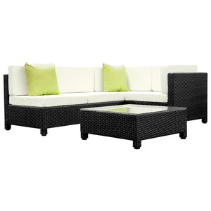 Gardeon 5PC Outdoor Furniture Sofa Set Lounge Setting Wicker Couches Garden Patio Pool Deals499