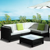 Gardeon 5PC Outdoor Furniture Sofa Set Lounge Setting Wicker Couches Garden Patio Pool Deals499