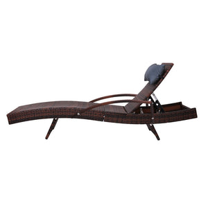 Gardeon Outdoor Sun Lounge Furniture Day Bed Wicker Pillow Sofa Set Deals499