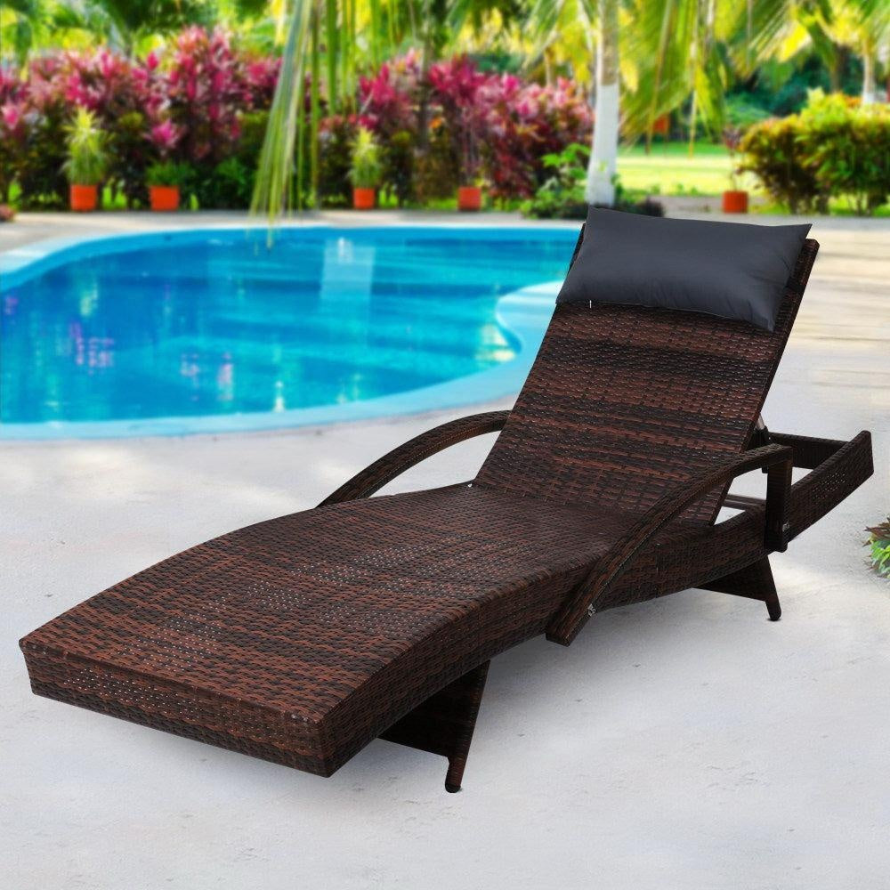 Gardeon Outdoor Sun Lounge Furniture Day Bed Wicker Pillow Sofa Set Deals499