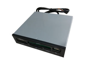 ASTROTEK 3.5' Internal Card Reader Black All In One USB2.0 Hub CF MS SD Flash Memory Card ASTROTEK