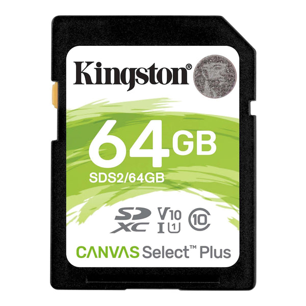 KINGSTON 64GB SD Card SDHC/SDXC Class10 UHS-I Flash Memory 85MB/s Read 100MB/s Write Full HD for Photo Video Camera KINGSTON
