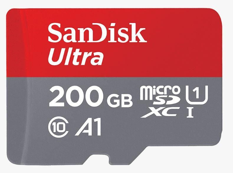 SANDISK 200GB Ultra microSD SDHC SDXC UHS-I Memory Card 100MB/s Full HD Class 10 Speed Google Play Store App for Android Smartphone Tablet SANDISK
